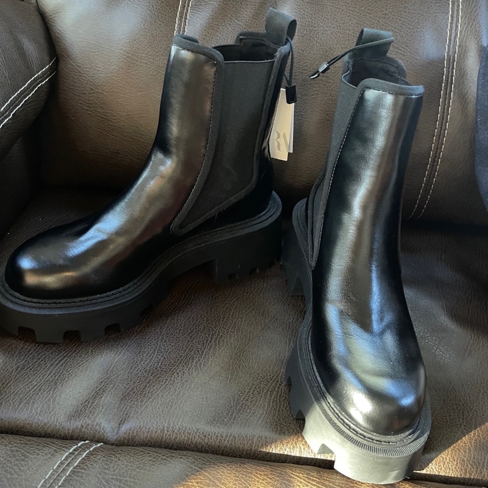 Zara black boots